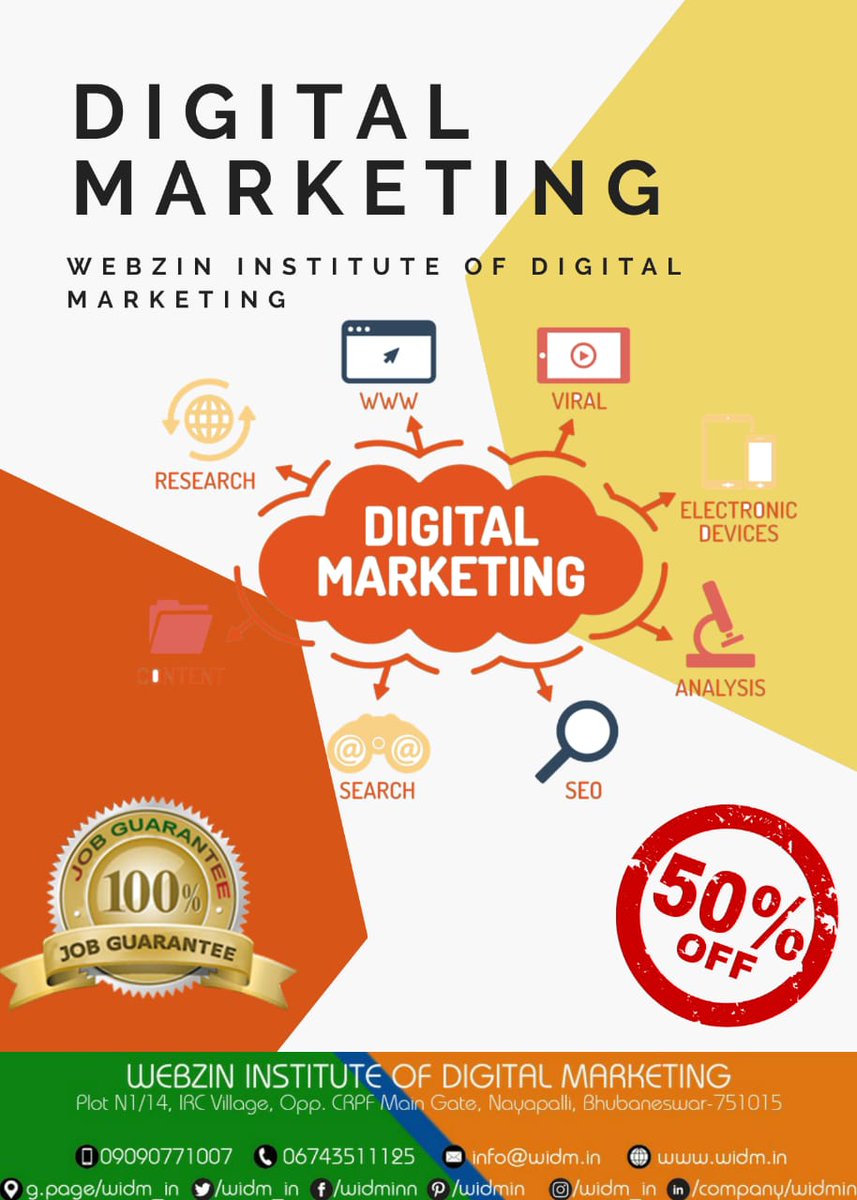 WIDM is offering the best digital marketing course in Bhubaneswar, grab the opportunity to boost your career with 100%  placement guarantee.

#WIDM #digitalmarketing #digitalmarketingcourse #oppertunity  #boostyourcareer #digitalmarketinginstitute #bestdigitalmarketinginstitute