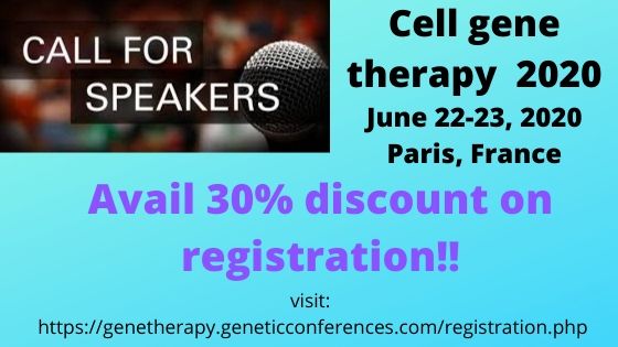 gene_cell's tweet photo. #cell #gene #therapy 2020 #June 22-23, 2020 #Paris #abstract #submission #early #Bird #registration.

For more details, contact : genetherapy@europemeet.com
visit: https://t.co/tghhRNW1XS https://t.co/C99gQeCEFW