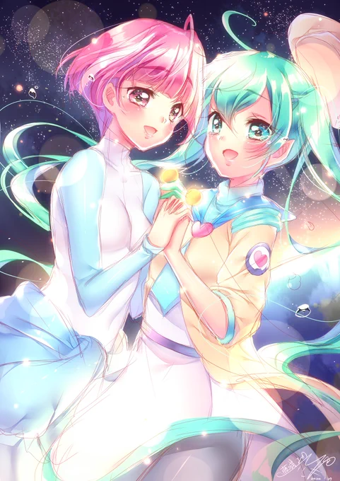 お互いの髪型にしてるのほんと好きすぎて大変…
#precure #プリキュア 