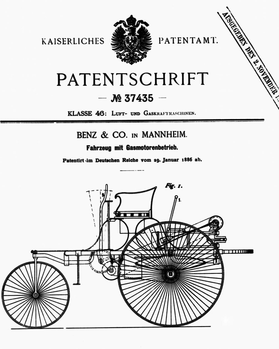 Mercedes Benz Museum On Twitter 134 Years Ago Today We Patented The Very First Car On January 29th 1886 Carl Benz Filed An Application In Berlin For A Patent On His Three Wheeled Motor Mercedes Benz Museum On Twitter 134 Years Ago Today We Patented The Very First Car On January 29th 1886 Carl Benz Filed An Application In Berlin For A Patent On His Three Wheeled Motor