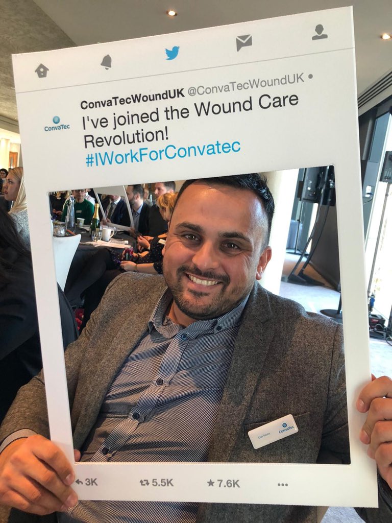 Dan_HARTMANNUK's tweet image. I’ve joined the wound care revolution #iworkforconvatec