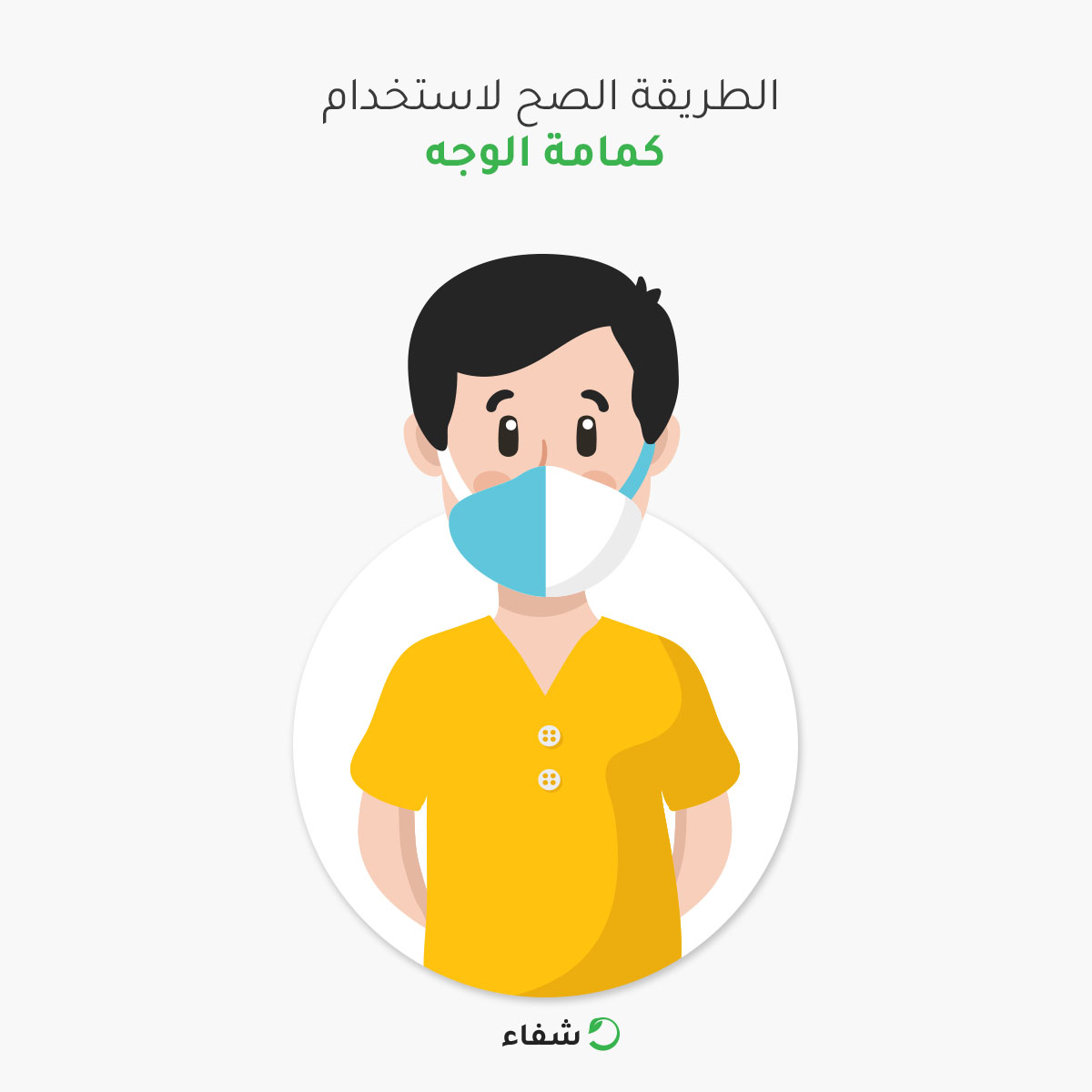 chefaa123's tweet photo. مع إنتشار الفيروسات حوالينا بقينا محتاجين لأدوات الوقاية المناسبة، زي كمامة الوجه اللي هتحميك أنت واللي حواليك لو استخدمتها بالطريقة المناسبة وهي :

- الوجه الأزرق يكون للخارج عشان يمنع دخول أي فيروسات أو جراثيم للفم بسرعة، والوجه الأبيض للداخل عشان يمتص النفس والكحة. https://t.co/LQQ1ER5Egb