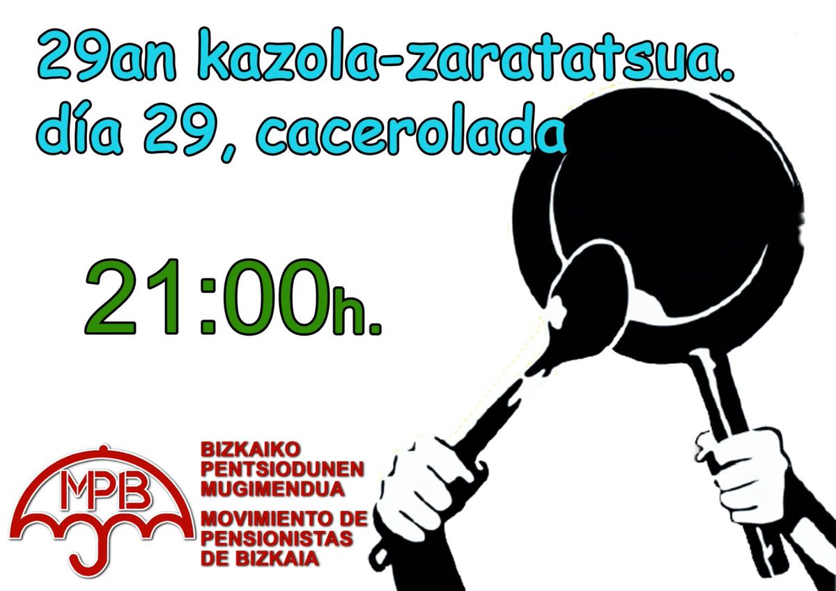 StxGreba's tweet photo. Gogoratu GAUR, asteazkena
🕖 19:00etan Ritxi plazatik
KOTXE KARABANA, etorri zure kotxearekin!
🕘 21:00etatik 21:15etara Karmelo kalean (edo bakoitzak nahi duen lekuan)
KAZEROLADA, ekarri zarata egitekoa!
#Santutxu-n #U30GrebaOrokorra!!!
✊✊✊
@grebabizkaia @EskubideenKarta https://t.co/1xFlcTQijk