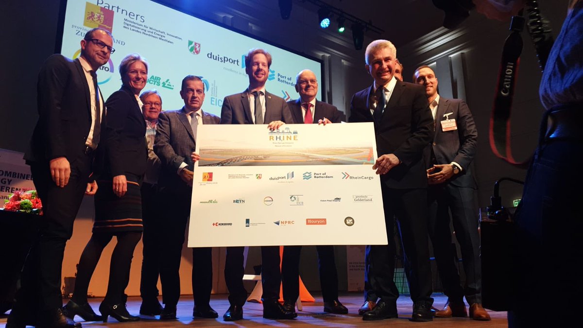 #combinedenergy RH2INE letter of intent! Waterstof naar binnenvaart op EU topcortidors