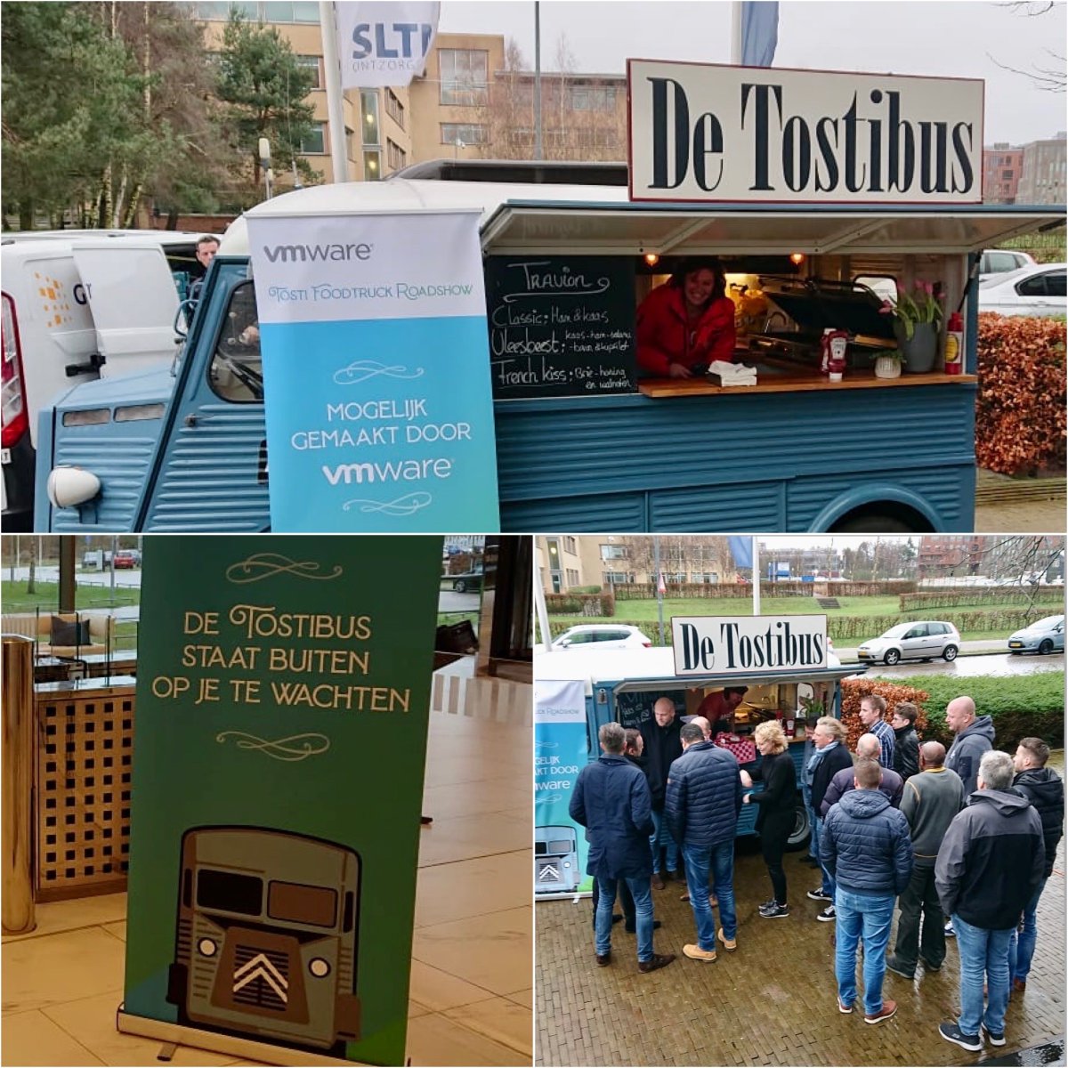 SLTNbv's tweet photo. Verwend door @vmware_nl met een bezoek van de Tostibus, dankjewel! #teamSLTN https://t.co/oiZYdKsrio