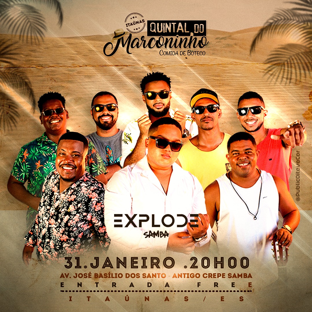 ExplodeGrupo's tweet photo. Alô Itaunas! Estamos de volta nesse paraíso que tanto amamos tocar, queremos ver o Quintal do Marconinho lotado. Te esperamos lá. https://t.co/KLiWajLVyy