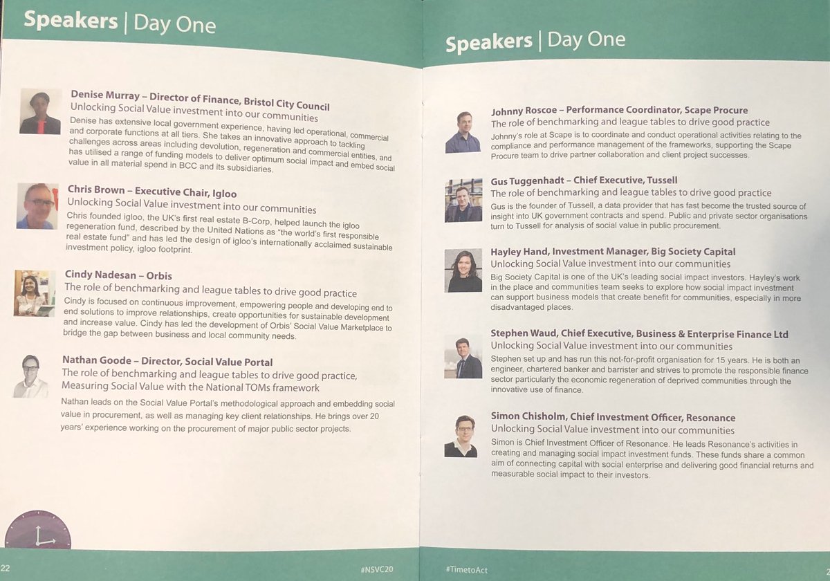 Delighted to be participating in the 2020 National Social Value conference. Our theme this year is “Time To Act”. 
 What action will you take to create social equality, grow our economy and save our planet? #time2act #SharedResponsibility #socialvalue