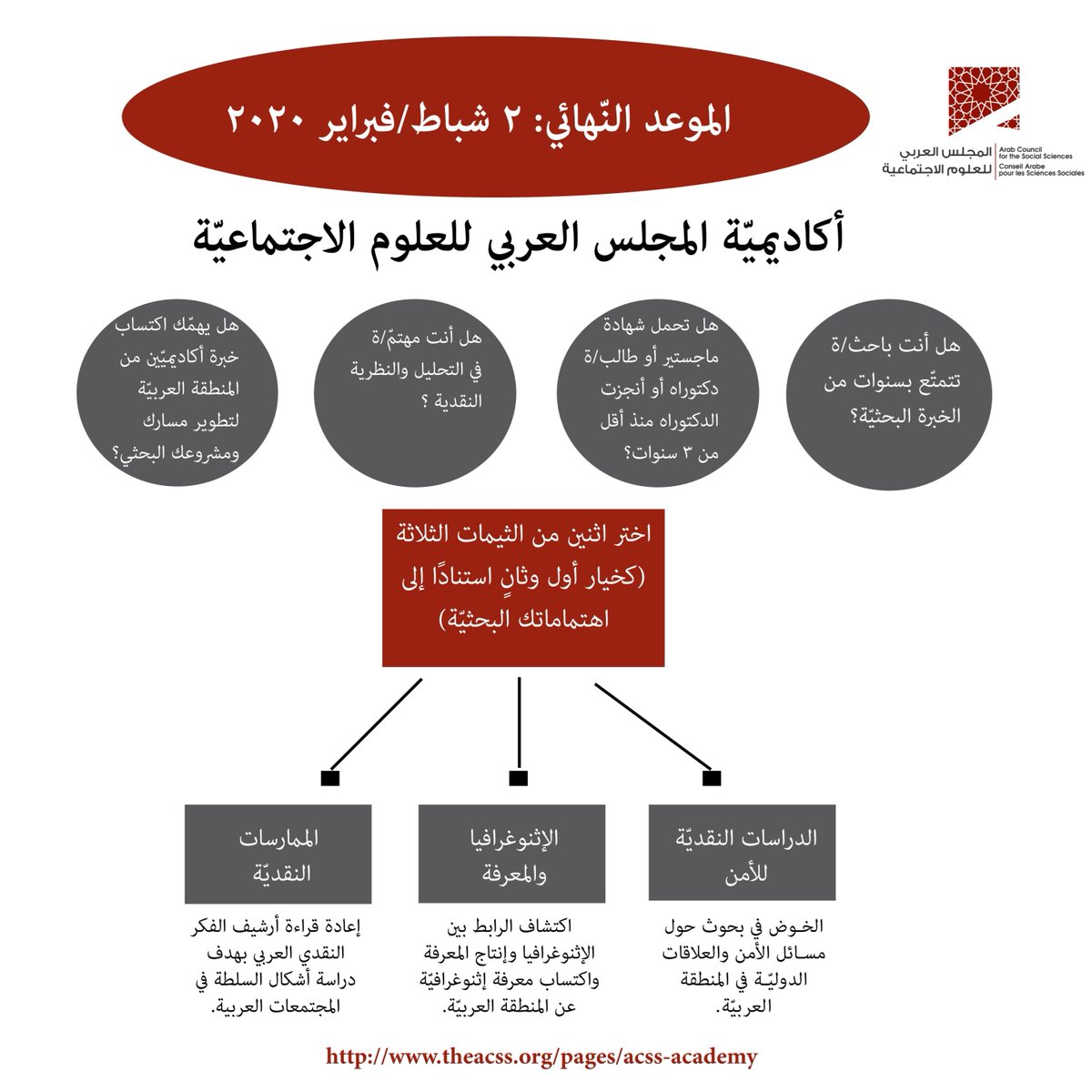 لا تفوّتوا/ن فرصة الانضمام إلى أكاديمية المجلس العربي للعلوم الاجتماعيّة! المهلة الأخيرة 2 شباط/فبراير 2020
<a href="/omardahi/">Omar S. Dahi</a> <a href="/samer_abboud/">Samer Abboud سامر عبود</a> <a href="/zamakan/">Muzna Al-Masri (Phd)</a> @shamshoumah <a href="/SawafZina/">Zina Sawaf زينة صوّاف</a> <a href="/JamilMouawad/">Jamil Mouawad</a> <a href="/SamarKanafani/">Samar Kanafani</a> <a href="/bashir_saade/">Bashir Saade</a> <a href="/muneira/">Muneira</a> <a href="/deemsathome/">deems</a> <a href="/SalehElizabeth/">Elizabeth Saleh</a> @nicgrove <a href="/SamerFrangieh/">Samer R. Frangieh</a> <a href="/toufoul/">Toufoul Abou-Hodeib</a>