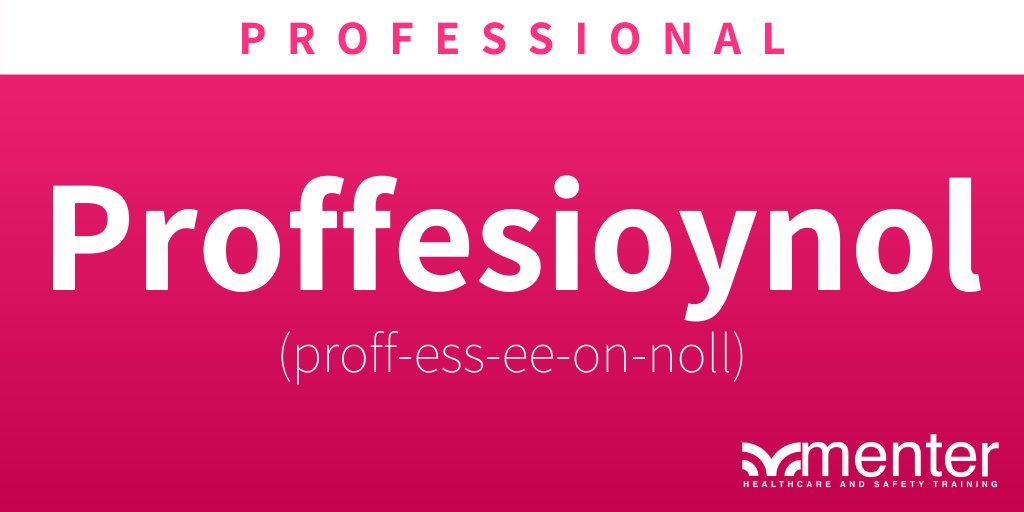 _Dean_Morgan's tweet photo. It's #WelshWednesday 🏴󠁧󠁢󠁷󠁬󠁳󠁿 and here's our word for the week;

PROFFESIOYNOL - Professional 💼

The new qualifications aim to #professionalise the '#socialcare workforce in #Wales - a big step forward for the sector

#learners #apprenticeships #learnwelsh #dysgu #welsh #cymraeg https://t.co/h2ftwrb5Qu