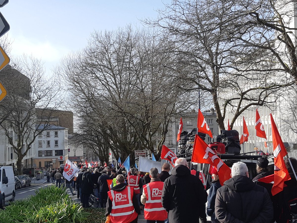 FOHIACT's tweet photo. 🛑 🆘️ #Retraites ℹ #UDFO29 #Bretagne #Finistère #FORCEOUVRIÈRE #Manifestation #GRÈVE #ActionsSyndicales
#29Janvier2020🔴✊
Mobilisation générale ❗ https://t.co/C3PzfCj9N9
