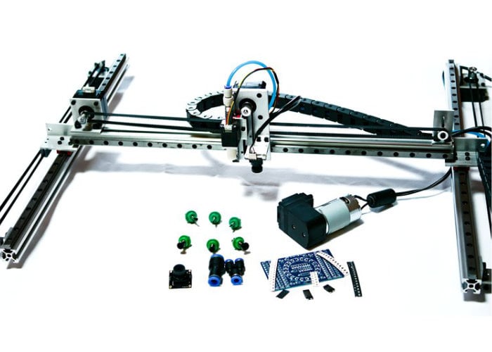 GeekyGadgets's tweet photo. SimplePnP open hardware PCB assembly machine https://t.co/9weRcqwuLW https://t.co/cRmKNOkCXc