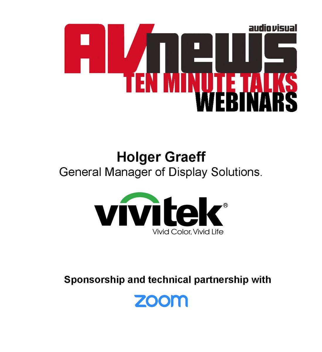 AVNewsUpdates's tweet photo. AV News Presents 🎙️

A series of webinars over the 4 days of @ISE_Show 

Holger Graeff will be talking 'The meeting room eco-system!'

To tune in to this years webinars sign up to the link below:
https://t.co/rgAwJ2l3OG

#Webinars #AVNews #moretocome https://t.co/zhIhmEgZ2q