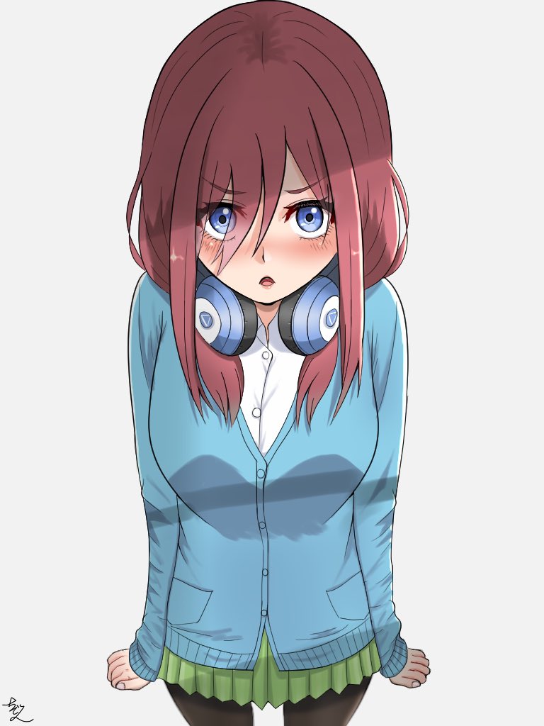 中野三玖 「何やら照れてる三玖ちゃん 」|ちで之のイラスト