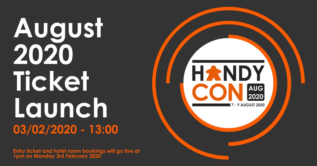 HandyCon August 2020 will be on the 7th - 9th August 2020 at the Holiday Inn Maidenhead. Tickets and hotel room bookings will go live at 1pm on Monday 3rd February.

You can find out more on our website:

handycon.co.uk/handycon-augus…