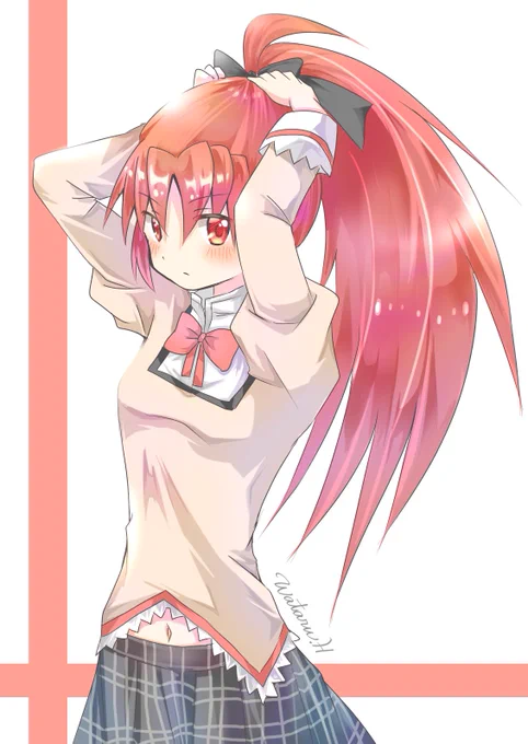 髪結い上げてる杏子?
#まどマギ 