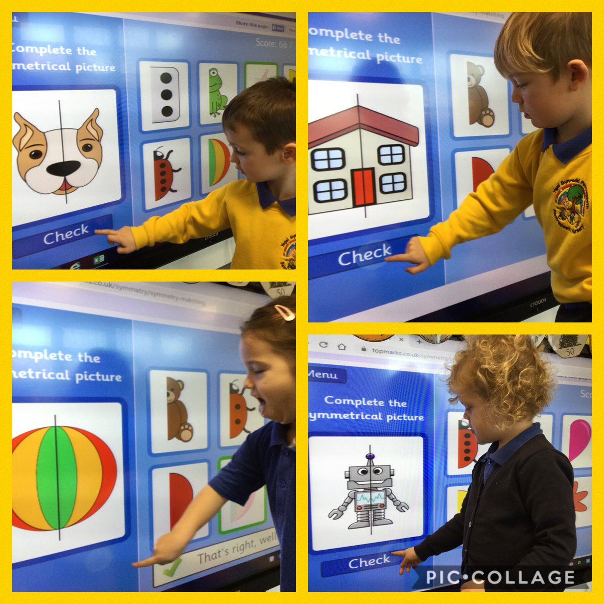 PPSMrsWilliams's tweet photo. We have spent time this week using media to develop our understanding of symmetry. @PPSSciandTech @PPSMathsandNum @ https://t.co/bqL0O3wihl