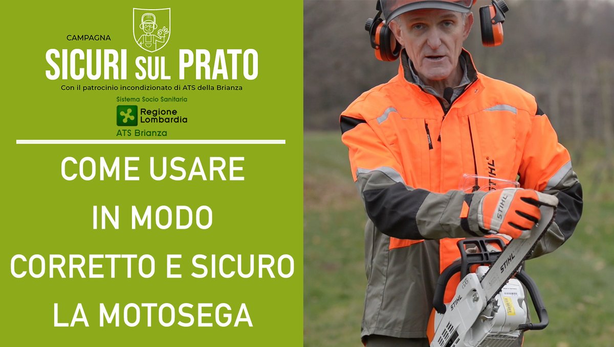 Normative, DPI e consigli per l'uso della motosega.
📺Guarda i video e iscriviti alla campagna: youtube.com/channel/UCVkqA…
#giardinaggio #lavorareinsicurezza #motosega #sicurisulprato