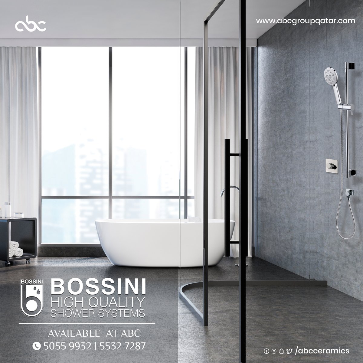 abcceramics's tweet photo. Bossini world class shower systems now available at ABC Ceramic Visit our showroom or call 66331447 /5055 9932 for more details
#abcceramic #faucets #mixer #basinmixer #sanitaryware #kitchendesign #showersystems #showermixer #doha #qatar #ادوات_صحية #مغسلة #جاكوزى #قطر #الدوحة https://t.co/fJqzan7Xyk