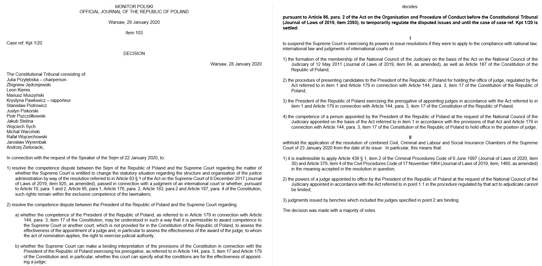 Rule Of Law In Poland The Cat And Mouse Game Continues With The Constitutional Tribunal S Ruling Suspending The Supreme Court S Recent Resolution On Judicial Appointments T Co Jeuwvxyeb5 Ruleoflaw Poland Judicialindependence