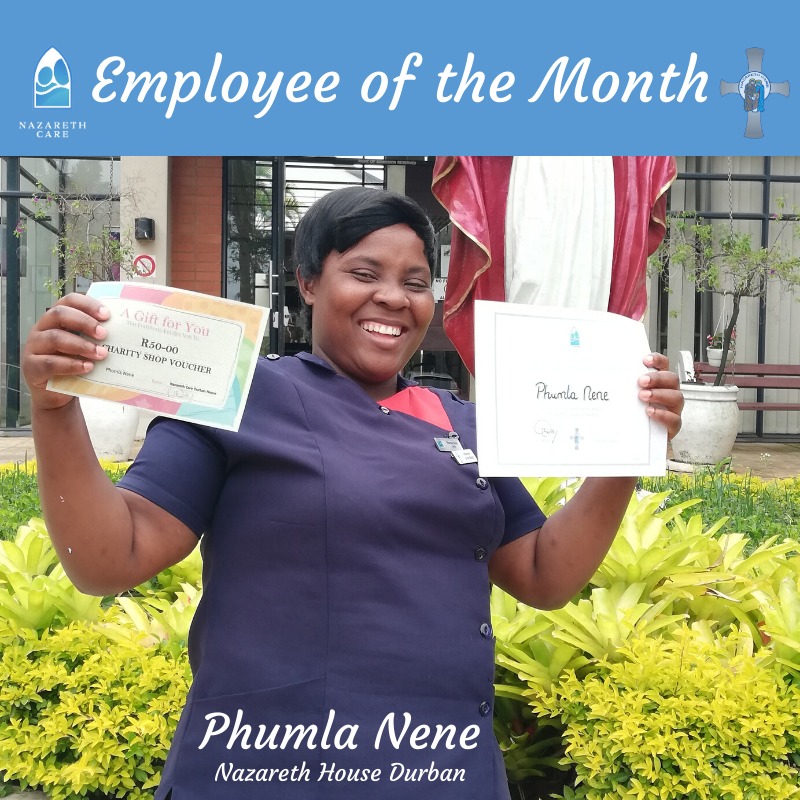 NazarethCareAFR's tweet photo. Employee of the month.

A huge congratulations to Rachel, receptionist at Cape Town House, Vuyiseka, care-giver at the Villa and Phumla Nene, care-giver at Durban House.

Thank you for your hard work and dedication over the festive season! https://t.co/5bowapflHk