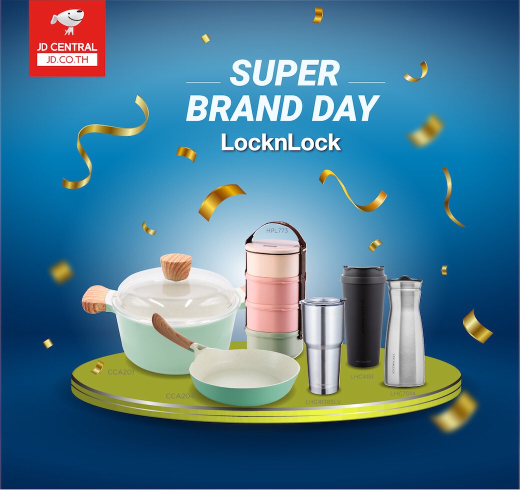 locknlock_th's tweet photo. Super Brand Day ❗️❗️
#JDCENTRAL X #locknlockthailand
ช้อปสนุก ช้อปจุใจ พบกับสินค้ามากมาย อาทิ แก้วน้ำเก็บอุณหภูมิร้อน-เย็น เครื่องใช้ภายในครัวเรื��น กระเป๋าเดินทาง เครื่องใช้ไฟฟ้า และสินค้าอื่นๆอีกมากมาย  พิเศษสุดกับโปรโมชั่นลดสูงสุด74% ตั้งแต่วันนี้ ถึง 2 กุมภาพันธ์นี้เท่านั้น https://t.co/0sFpeqMCK7