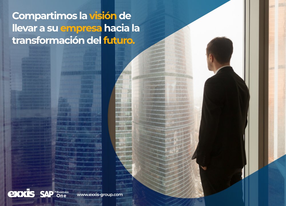 Acompañamos a nuestros clientes en todo el proceso al dar el paso hacia el futuro. ¿Quieres formar parte de la transformación?

Ingrese aquí: lnkd.in/edHHnrR

#SolucionesSAP #PatnersSAP #Pymes #ExxisGroup #SapBusinessOne #ERP #GoldPartner #Solucionesamedida #Chile