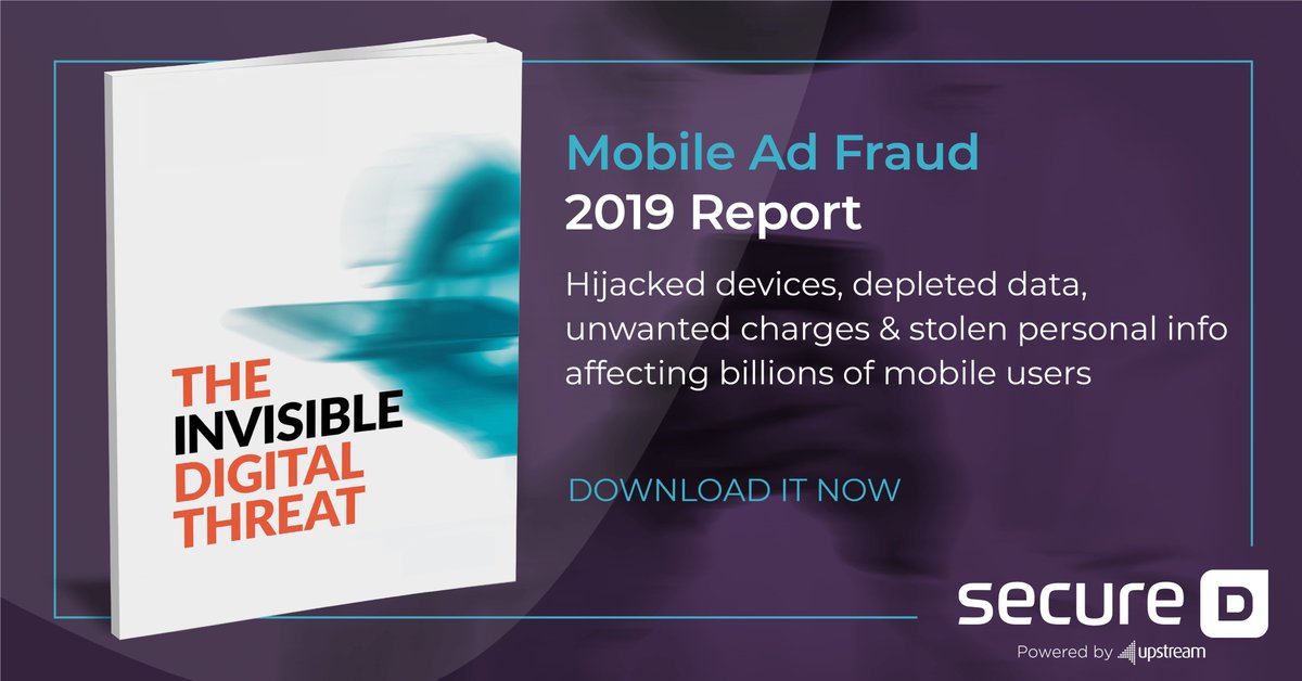 UpstreamGlobal's tweet photo. 93% of all mobile transactions are fraudulent, according to Mobile Ad Fraud 2019 Report by Upstream’s Secure-D, which blocked 1.6 fraudulent transactions preventing 2.1bn in unwanted charges. Read the full report here:  https://t.co/k0WgaB3pZN
#adfraud #cybersecurity #secured https://t.co/EimplsSP3m