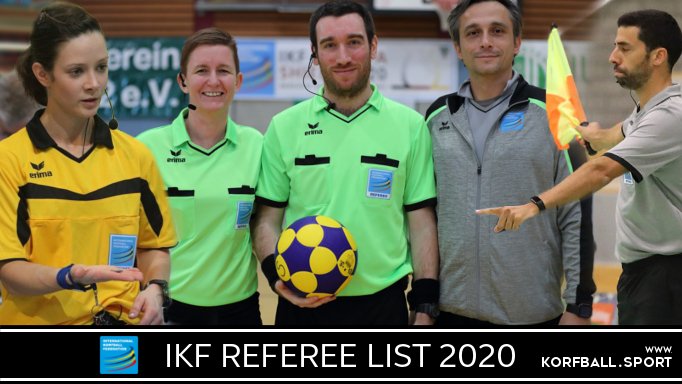 📰The IKF Referee Committee has published the IKF Referee List for 2020 ► korfball.sport/?p=23423

This year’s list contains a total of 67 IKF Referees, 11  #BeachKorfball Referees &amp; 11 Talent Referees, with a total of 23 countries represented. #korfball #korfbal #corfebol #合球
