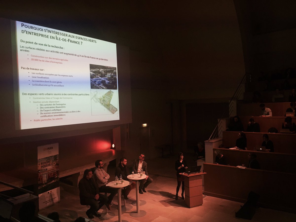 _Point_Virgule's tweet image. Au colloque #BAUM du @popsu_puca, présentation par H.Serret d'une recherche sur la #biodiversité dans les zones d'activités 🌾
▫️8700ha d'espaces verts sont gérés par les entreprises en Île-de-France 
▫️ce sont des refuges de biodiversité précieux, à l'interface urbain-rural