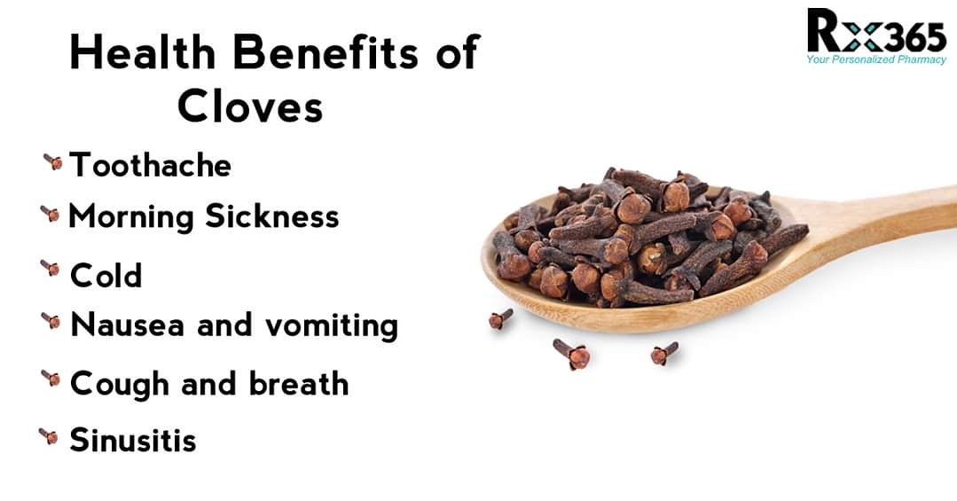 RX365in's tweet photo. 6 Health Benefits of Cloves!

#Rxtips
#Rx365 https://t.co/GinkMyJOeV