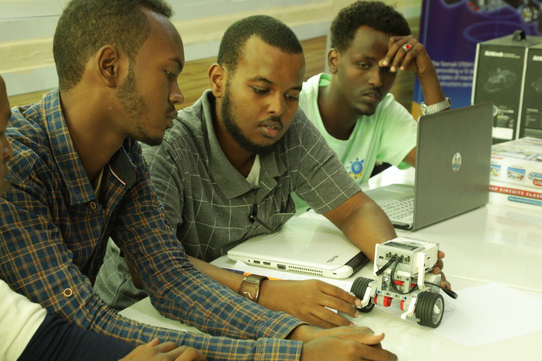 Today’s STEM robotics skills training were extended to many other maker technologies such as Arduino, Raspberry Pi, and coding with Python. More to come in the next few days #STEM #Tech #Robotics #SkillsForTomorrow #Skills #WomenInSTEM #SomaliSTEM #Teachers #TOT #BrightFuture #VR