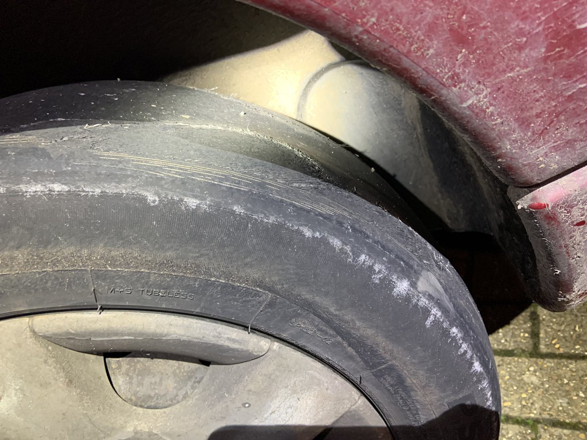 tvprp's tweet photo. There’s no excuse to have a tyre like this on any car, driver has been dealt  and faces points on their licence.  Don’t put lives at risk for poor vehicle maintenance! #TPBshift #PC6523 #PC7016 https://t.co/b3UOUVi4EV