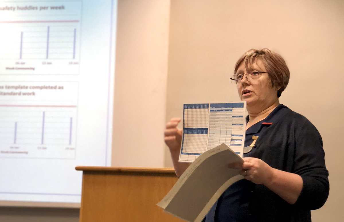 HillingdonNHSFT's tweet photo. Report Out today - how are patient safety huddles have been improved and formalised throughout the trust #THHreportout https://t.co/tDyYq9NVL4