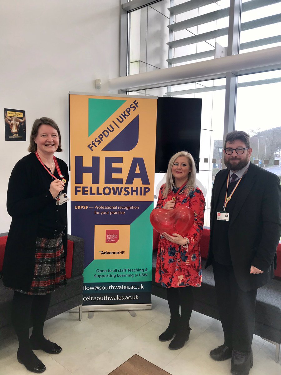 martin_steggall's tweet photo. @AdvanceHE_Wales @AdvanceHE @UniSouthWales Delighted to support the launch of our HEA Fellowship badges; fantastic recognition of teaching excellence at USW https://t.co/XVysmPl2Fn