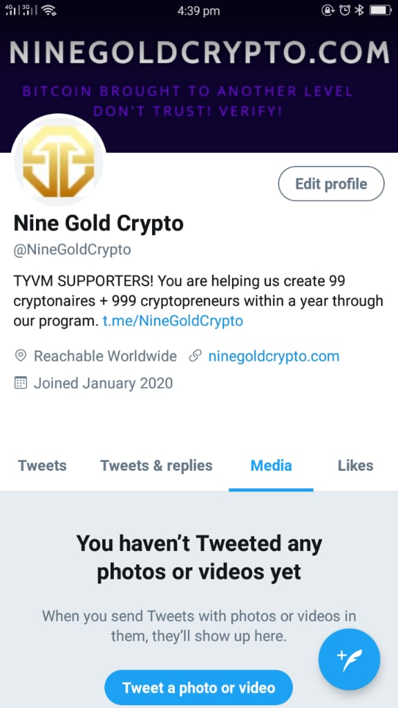 NadeaSid's tweet image. Now you can find us in TELEGRAM &amp;amp; TWITTER! Yayyyyy finally!!!

Join Our Official Telegram Channel ~
t.me/NineGoldCrypto

Follow Our Official Twitter ~


Thank you for being amongst the first people to support. You guys are awesome ❤❤❤ #9GC