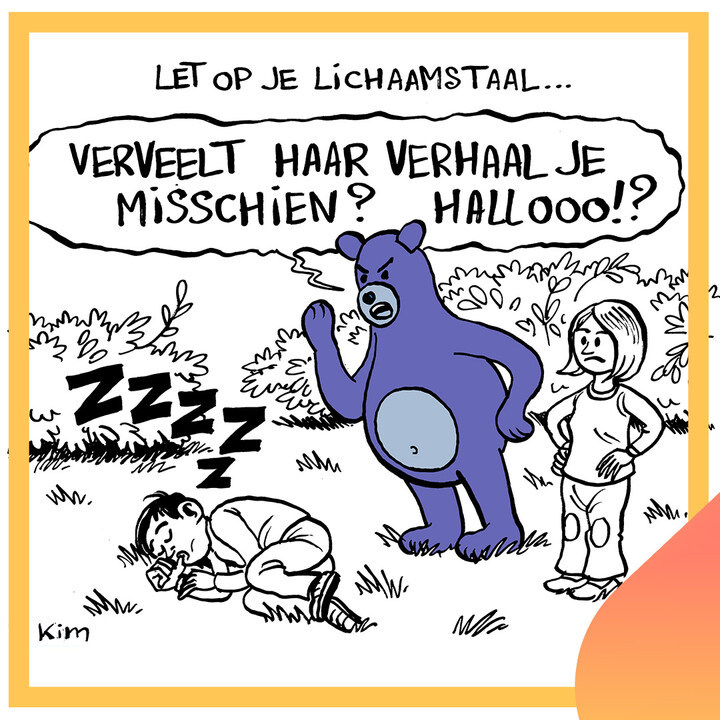 Wist je dat je met je lichaamstaal laat zien dat je actief luistert?

Dat kan dr oogcontact te maken, een open houding aan te nemen, bevestigend te knikken &amp; licht naar voren te leunen tijdens het gesprek

That is how you word Warme William! 💪💙

#wordwarmewilliam #luisterecht
