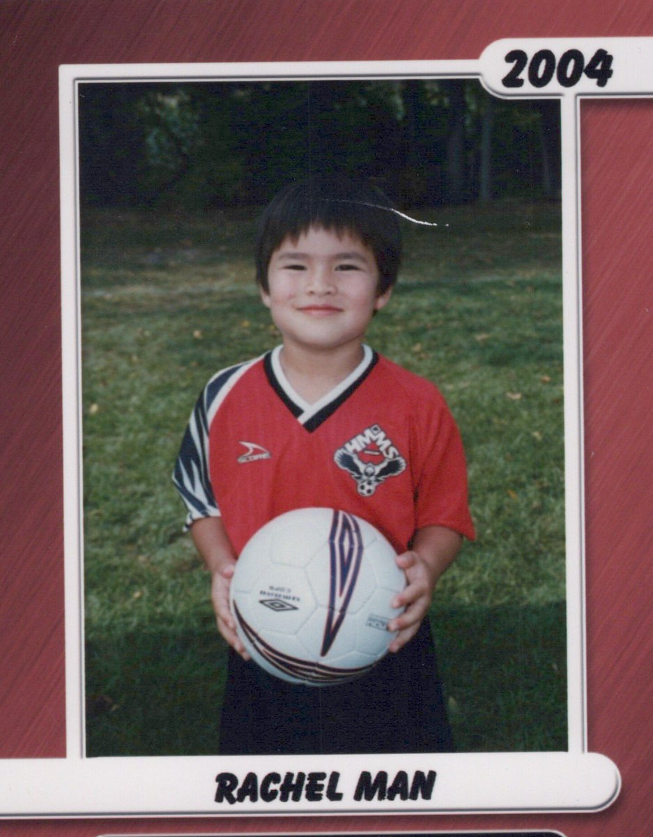 Rachel Man an old soccer card from 2004