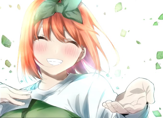 qallsiさんがTwitterに投稿した中野四葉(五等分の花嫁)のイラスト。
