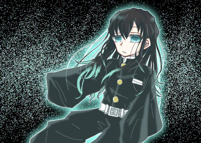 詩乃さんがTwitterに投稿した時透無一郎(鬼滅の刃)のイラスト。