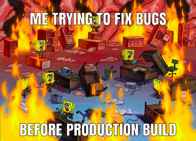 code_memez's tweet photo. So so so True...!
#bugs #funnybugs #developer #coding #programmer #programmerhumor #programmingmemes #memes #developersmemes #developerstuff #codingmemes #memesdaily #memes2020 #productionbranch #lastcommit #GitHub https://t.co/HJdhuyDpnp
