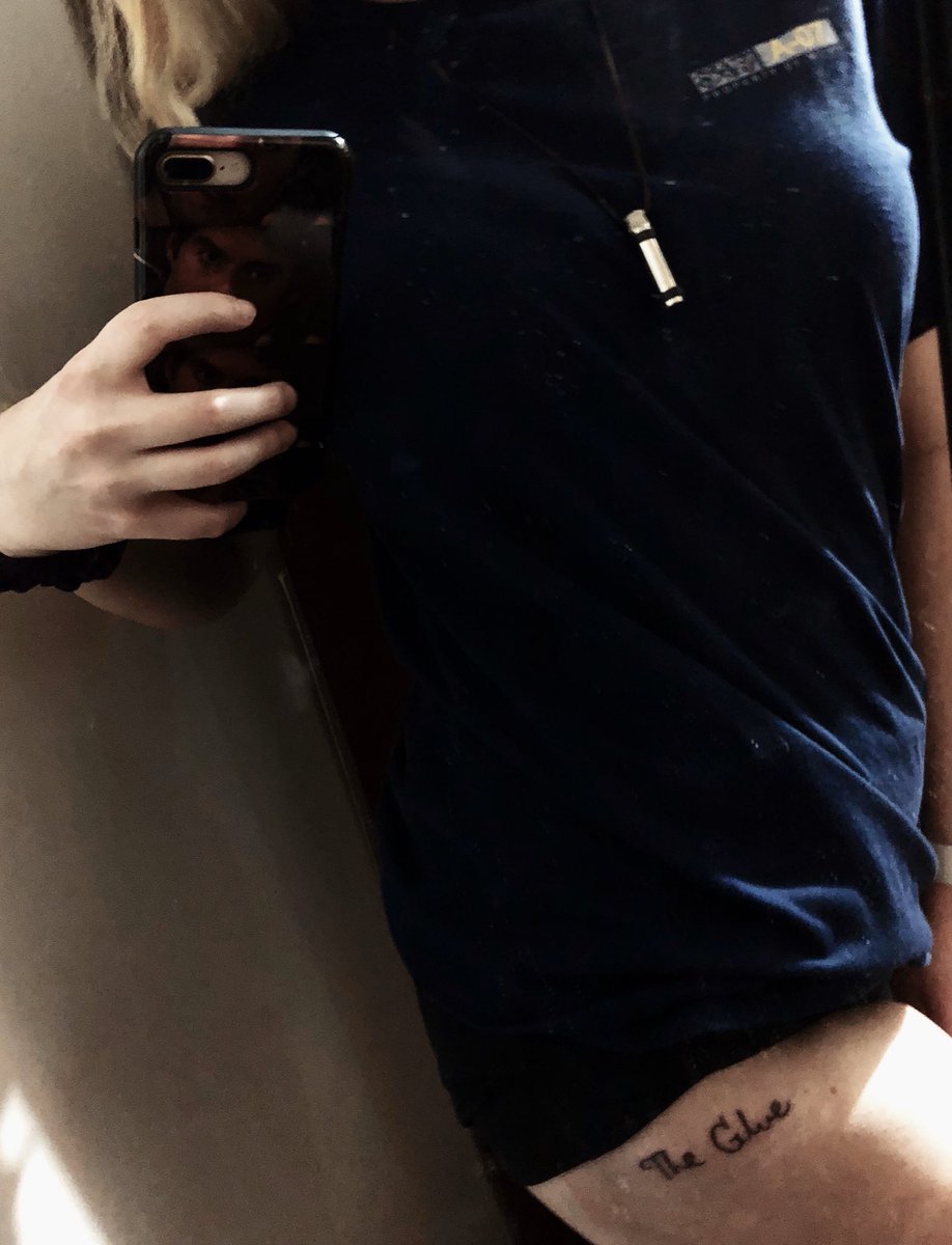 for many years, the title of The Glue has meant everything to me. now, in newt’s handwriting from the letter, it’s a part of me forever. the tmr family is my found family, and i’ll never forget it. i’ll wear this proudly. 💘 happy (belated) tdc 2 year anniversary!