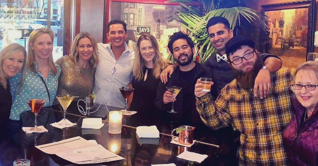MrLuisMaya's tweet photo. @BoboBoyArmy great Bachelor Party turnout for @chrislaxamana. Here’s to a bright future after a full night of shenanigans 🍻. #Chicaco #BachelorParty #YesToTheDress https://t.co/DAj96IKV2e
