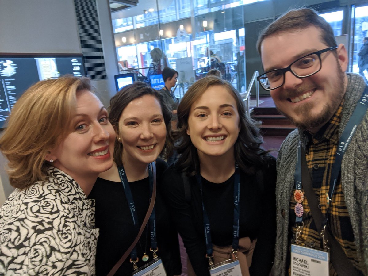 mrogows's tweet photo. OLA alumni dream team #OLASC #DreamTeam @Citybrarian @rachelle_cd and @maryroselib in the house!! https://t.co/ubsHJcSPd4