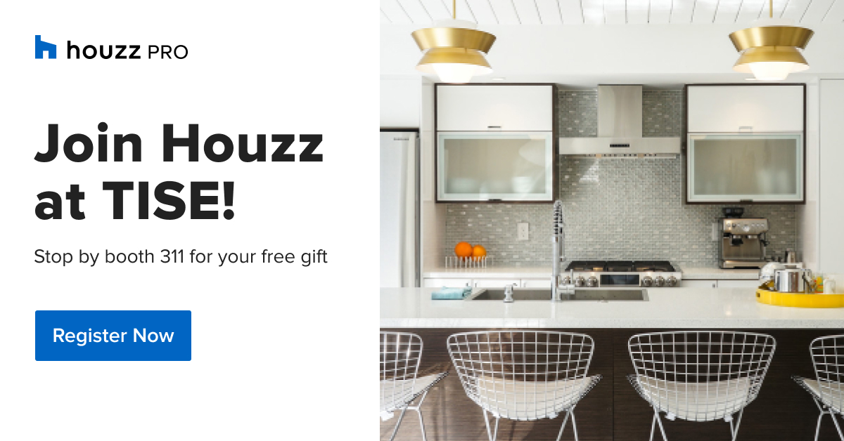 houzz's tweet image. Pros: Attending TISE 2020? Stop by Houzz booth #311 to meet the team and get refreshments, professional headshots, and exclusive gifts! #TISE2020