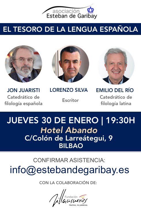 estebangaribay_'s tweet photo. Os esperamos mañana en Bilbao para recordar la suerte que tenemos al hablar uno de los tres idiomas más importantes del mundo. https://t.co/0SCmSJROPb