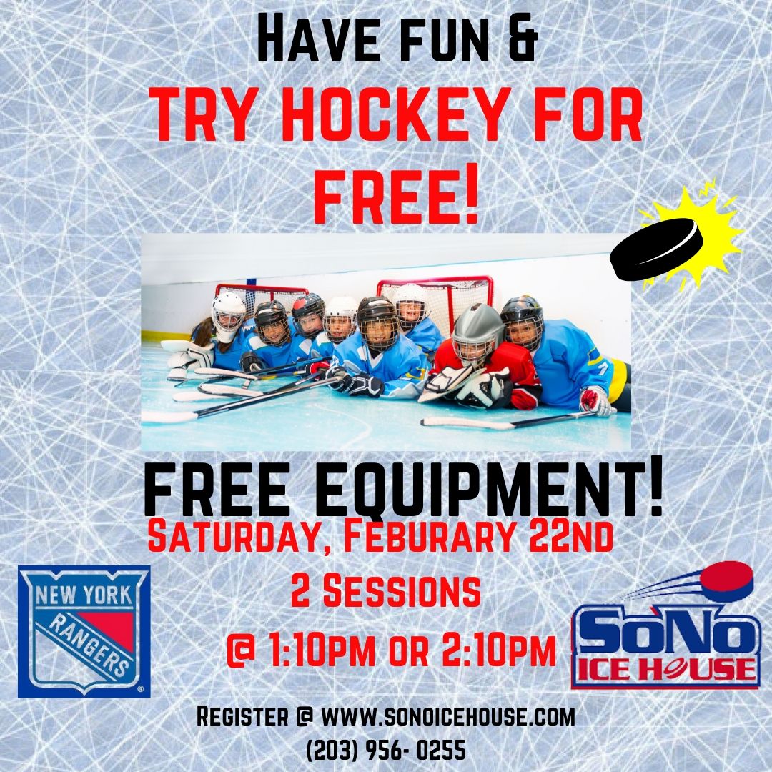 Guess what is back in February.... Try Hockey For Free! Don't miss out and get on the ice to enjoy a free trial of Hockey *equipment included* Sign up at ow.ly/DcEc50y7bck