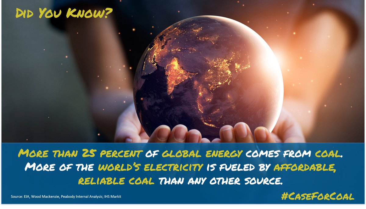 peabodyenergy's tweet photo. #CaseforCoal Discover more on how coal provides affordable and reliable energy around the world: https://t.co/UmUoL4N3yK #Electricity #Energy #coal https://t.co/esWLuHFQcA