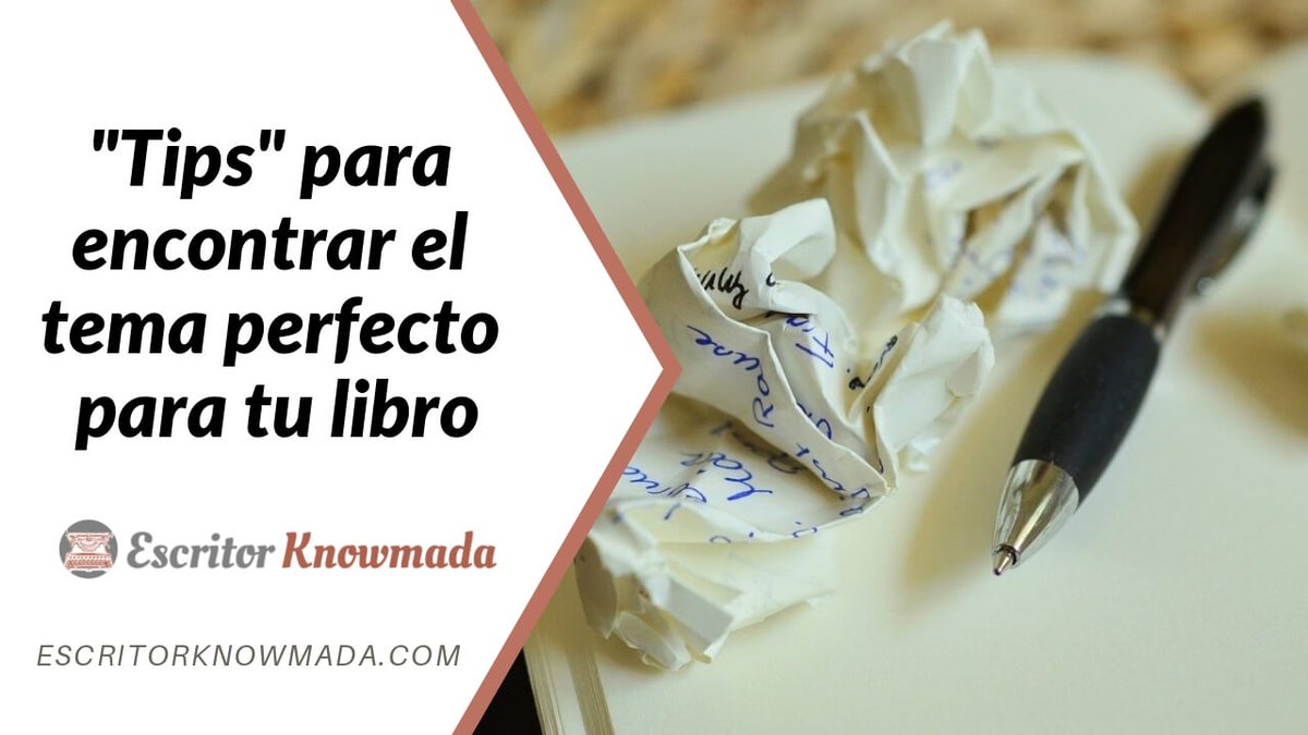 EKnowmada's tweet photo. ¿Quieres escribir pero todavía no sabes sobre qué? O ¿Tienes demasiadas ideas y no sabes cuál escoger para poder desarrollarla? En este artículo te quiero guiar para que encuentres esa idea y ese tema para tu libro. #escritores #escribetulibro 👉 https://t.co/mcoijPTfhx https://t.co/psWXw2Ns5a