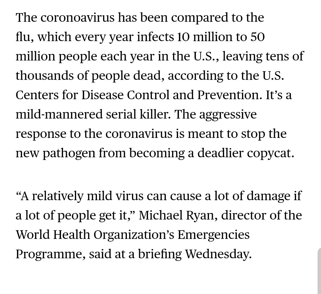 It's like the common cold,that's all you need to know. But they are still trying to scare you. https://twitter.com/business/status/1222574255096967169?s=19