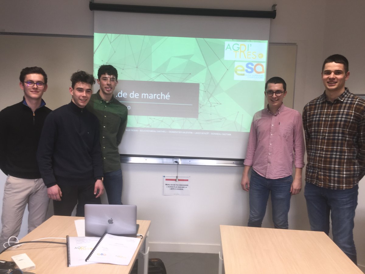 agritreso's tweet photo. Clap de fin de l'étude de marché !
La mise en lien entre nos études et le projet nous a permis de valider le potentiel de marché.
Un grand merci à tous les agris qui ont pris le temps de répondre à notre questionnaire et surtout à nos camarades de classe pour leur collaboration ! https://t.co/miZN8pWMc2